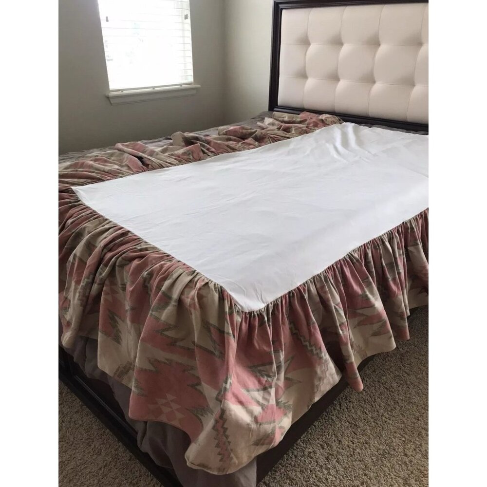 Ralph Lauren White Sands Coral Canyon Twin Dust Ruffle Bed Skirt Southwest